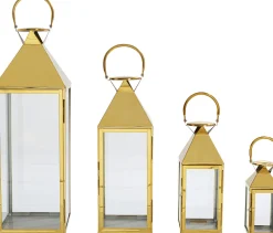 KARE Laterne Giardino Gold (4/Set) Clearance