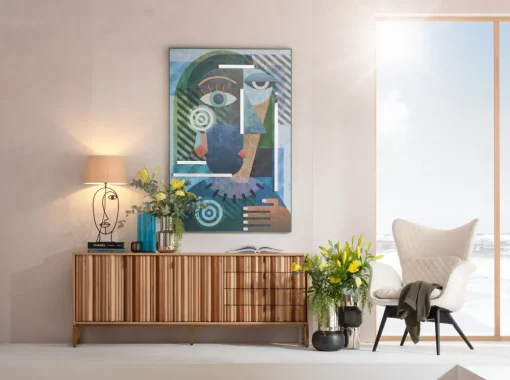 KARE Objektbild Geometric Woman 100x150cm Outlet