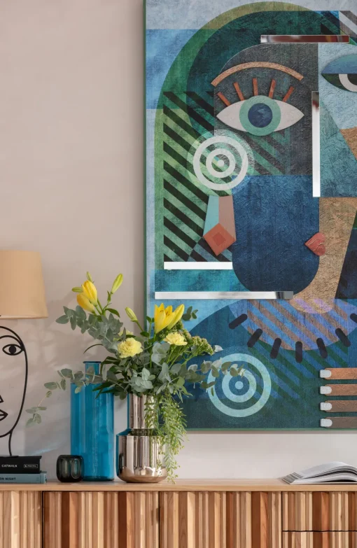KARE Objektbild Geometric Woman 100x150cm Outlet