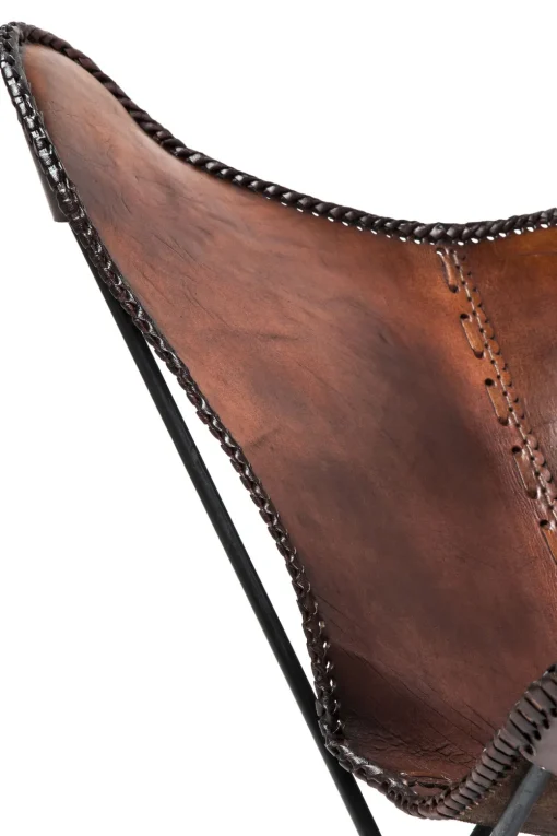 KARE Sessel Butterfly Brown Econo Best