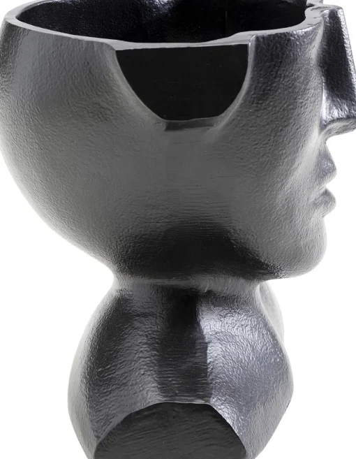 KARE Vase Rostro Schwarz 17cm Outlet