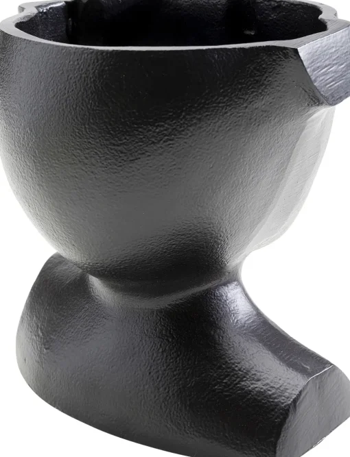 KARE Vase Rostro Schwarz 17cm Outlet